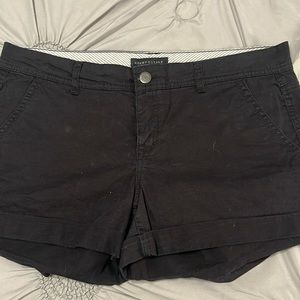 100% cotton black shorts